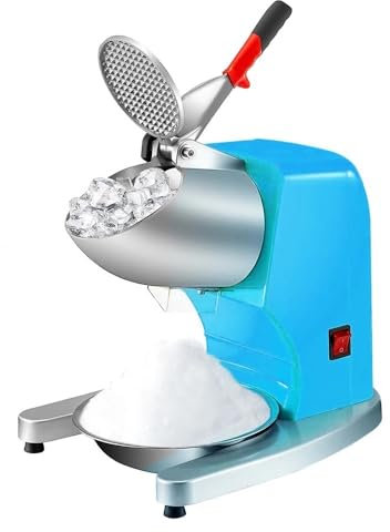 Tritaghiaccio elettrico da 220 libbre all'ora, 4 lame, 300 W, adatto for uso domestico e commerciale