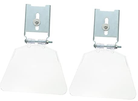 SHINEOFI Bouclier De Protection De Banc 2 Pièces pour Meuleuse D'établi Protection Oculaire en Abs Et Acier Inoxydable Kit De Remplacement Vis Compatible pour Travaux De Ponçage Et Meulage