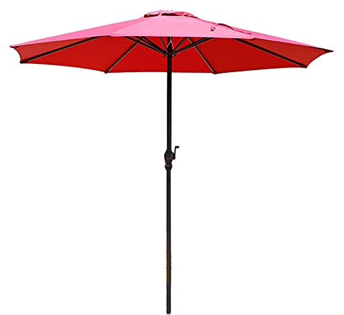 Parasol, Grand Parasol, Parapluie de Patio, Poteau en Fer, utilisé en Plein air, Balcon, etc., 2,7 m