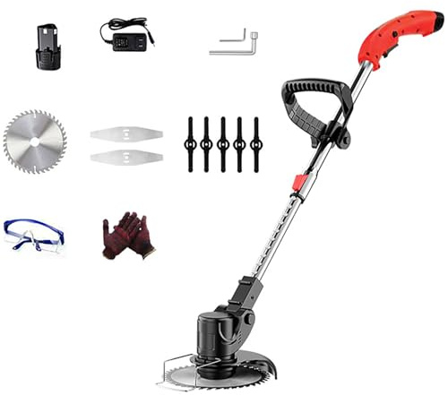 Tondeuse à Gazon Domestique Rechargeable au Lithium Haute Puissance pour verger, Tondeuse à Gazon sans Fil 3 en 1, A