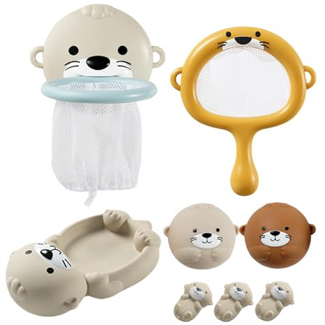 Jouets de bain pour | Famille d'animaux flottants pour bébé – Animaux de natation interactifs pour piscine, douche et activités de plein air