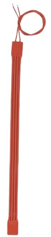 HELEVIA Ruban Chauffant pour Conduites D'eau, Câble de Traçage Flexible en Silicone Résistant à L'eau, Antigel, pour Tuyaux Domestiques, Toit, Camping-car, 25 X 500 Mm, 50 W (220V)