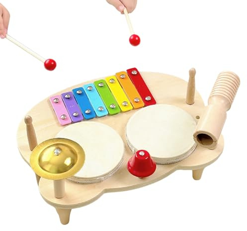 Schlagzeug Set Holz Perkussionsinstrument Multifunktions Spielzeug
