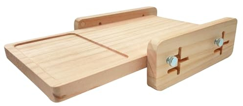 Guida per affettare il pane – Utensile da taglio orizzontale con vassoio raccoglibriciole, Gadget regolabile per affettare la pagnotta, Accessorio durevole per la cottura in cucina, Guida per