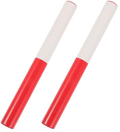 HOODANCOS 2 Unidades Bastón de Relevos en Atletismo, Plástico Abs Ligero de 30 Cm, Color Vibrante, para Juegos Infantiles, Educación Física y Deportes al Aire Libre