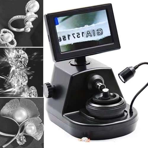 Diamantgördelsbetraktare, 4,3 tums LCD-skärm elektronmikroskop, mikroskopkamera för identifiering av smycken