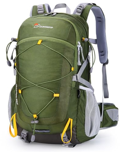 MOUNTAINTOP 40L Hiking Backpack Water Resistant Trekking Rucksack Unisex
