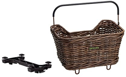 Racktime Tubus Carrier Systems GmbH Unisex – Erwachsene System Korb Racktime Baskit Willow 2.0 Kindersitze, Braun, 43x31x24