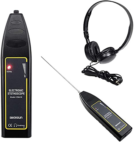 Autoelektrischer Stethoskop-Tester Motor Reparaturwerkzeuge Getriebetester Electronic Finder Auto Motor Chassis Getriebe Abnormal Sound Detector Auto Testing Tool,Schwarz