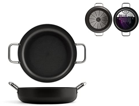 H&H Dallas Pro Tegame Antiaderente, Induzione, 34cm