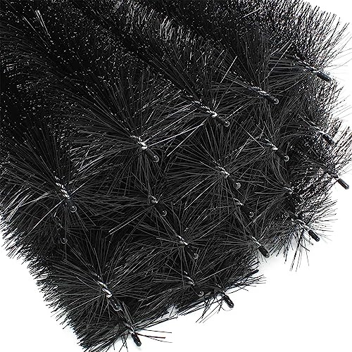 Wiltec kapslingsskyddsborste 120 cm Ø 10,5 cm 20-pack för solsystem effektivt flexibelt anti-bo
