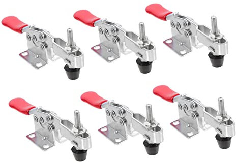 Angoily 10pièces Pinces Loquet Bascule Rapide Horizontal Pince Serrage Métallique Outil Fixation Manuelle