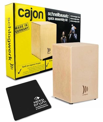 Schlagwerk CBA20S Cajon Schnell-Bausatz Montageset + keepdrum Sitzpad