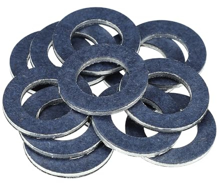 Motoforti Ölwannen-Ablassschrauben-Dichtungen Für Scion TC 05-16 12 Stück | Blau, Aluminium, 12x21x2mm, OE-Nr.90430-12028, für Scion iM 2016, für Toyota Camry 1989-2022, für Toyota Corolla 1985-2022
