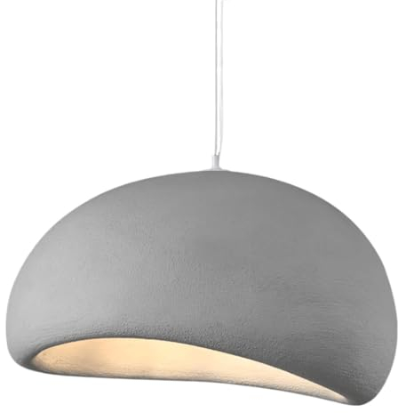 ZGDHWCR Lámpara de araña de resina de estilo industrial, pantalla de lámpara colgante creativa y personalizada, fuente de luz E27, lámpara colgante de un solo cabezal, accesorios de iluminación decora