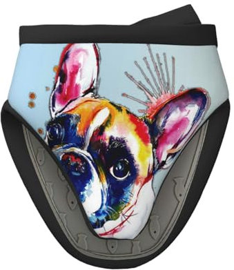 Pittura Bulldog francese, Mini guanti da forno in silicone, guanti da forno da cucina antiscivolo resistenti al calore