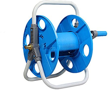 FYZLOIPU Caja De Carrete De Manguera De Jardín Construida para Exteriores, Que Lleva Un Escondite Flexible con Manivela para La Limpieza del Patio del Automóvil, Granja Y Patio,B