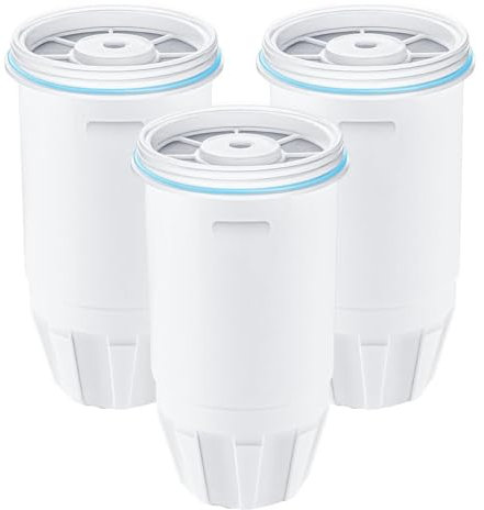 Begchy Lot de 3 filtres à eau de rechange pour distributeurs et carafes à eau Zero ZR-001, ZR-003 ZR-004, ZR-006, filtration multicouche
