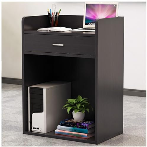 Moderner Empfangsheke aus Holz mit abschließbarer Schublade, kleiner Gastgeber-Ständer für Einzelhandelsgeschäft, Büro, Empfangstresen und Podiumständer, Kassierer-Fronttheke mit elegantem Design