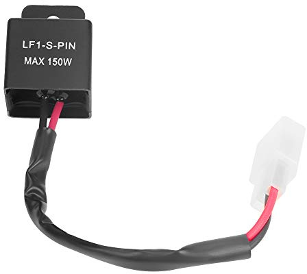 OUCRIY 12V 150W 2Pin Led Blinker Blinker Relais mit Kabel für Motorrad Blinker Anzeige Led Relais Blinker Blinker 7 * 5 * 4