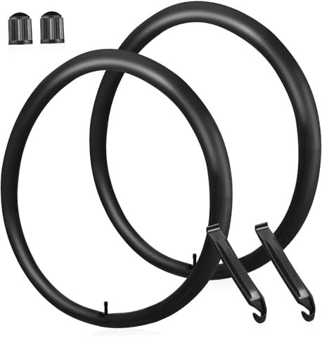 MOBUTOFU Fahrradschläuche 2 Stück Butylkautschuk 26x1.75/2.125 Ventil Fahrrad Innenschläuche Mountainbike Ersatz Reifen Zubehör