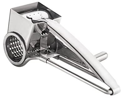KYEQATY Stainless Steel Rotary Cheese Grater Chocolate Hand Cranked Cheese Grater Home Accessory