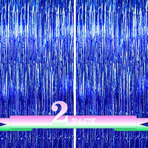 Buyuget Blue Streamer Backdrop