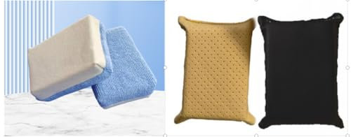 4 Pièces Éponge Microfibre pour Vitres, Contre Les Vitres Embuées,Éponge pour Pare-Brise, Éponge pour Vitres de Voiture, Éponge Double Face, pour Désembuer Les Vitres et Pare-Brise de Voiture