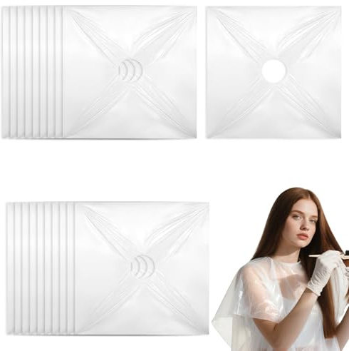 LIQWEI 20 pezzi usa e getta, 100 x 100 cm, impermeabili, monouso, per capelli e acconciature