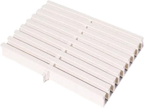 Rejilla de plástico para piscinas Rejilla de Drenaje for Piscinas, Rejilla de Enclavamiento for Exteriores, Adecuada for Piscinas con Esquinas Rectas (Ancho 30 cm, 1 Pieza), Color Blanco Cubierta de p