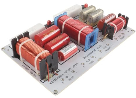 Hoite Filtres de haut-parleurs, diviseur de fréquence haute puissance 480 W, pour système audio de scène, système audio domestique, hautes et basses fréquences DIY