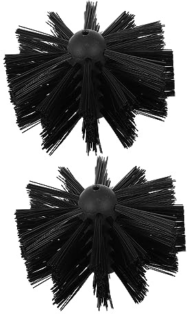 Gatuida 2pcs Dryer Vent Brush Heads Lint Remover Tool for Chimney and Duct Cleaning Compatible with Electric Drill Flexible Pipe Cleaner for Fireplace and Dryer Vent Maintenance