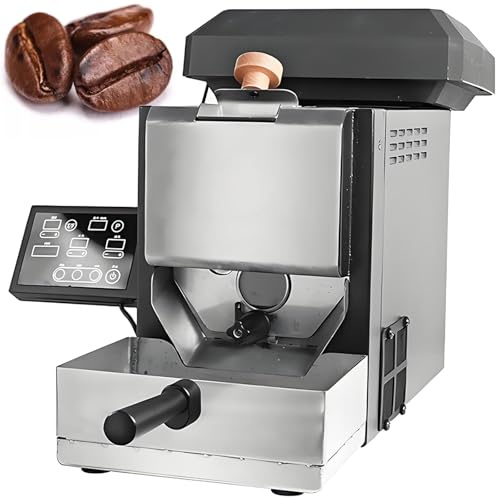 vnmudzeo Coffee Bean Roaster Machine for Home Use - Compact Body Design,300 g Capacity,Temp & Time Adjustable