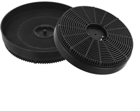 2-pack köksfläktfilter med aktivt kol 150 mm x 30 mm reservdelar för absorption och luftrening svarta tillbehör