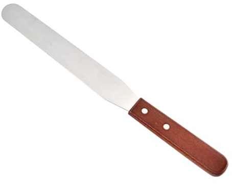 TOVINANNA Spatola per Depilazione Manico in Legno e Acciaio Inossidabile Raschietto per Ceretta Applicatore di Cera Strumento per Depilazione del Corpo Stile Casuale