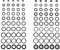 Tool Daily Kit de joints toriques pour nettoyeur haute pression - Pour pompe, tuyau, pistolet, baguette, coupleur, adaptateur, buse - 18 tailles, 100 pièces