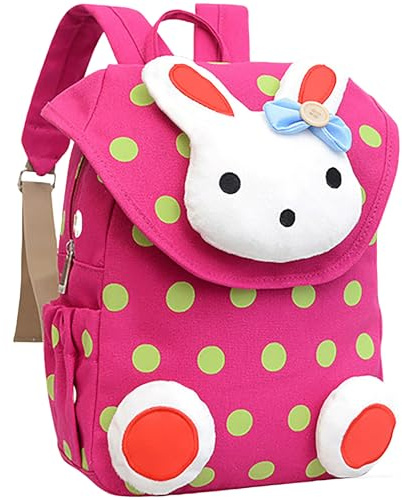 Xinyanmy Süße Kaninchen Babyrucksack Kinderrucksack für Baby Mädchen Kleinkinder 1-3 Jahre im Kindergarten