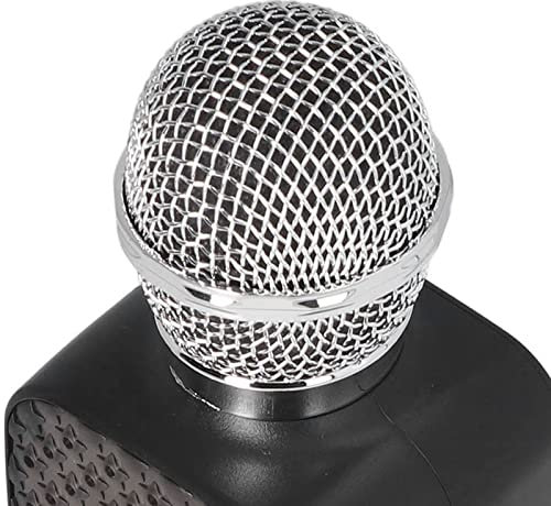 KTV Karaoke Mikrofon, Karaoke Mikrofon Bluetooth Handheld Professionell Bärbar KTV Karaoke Mikrofon för Flickor Pojkar Vuxna (Svart)