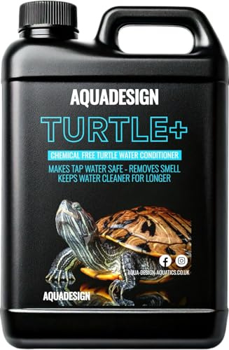 AquaDesign TURTLE+ 2500ML Turtle & Terrapin Water Conditioner Treatment - Removes Smell - Clears Water - Aquarium Freshener
