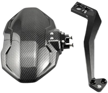 SUSHUANG Kotflügel Motorrad Kotflügel Hinten Für Kawasaki Z900 Z900RS 2020-2022 Rad Splash Schutz Kennzeichen Rahmen Zubehör Schutzblech(Color:Carbon Fiber Look 2)