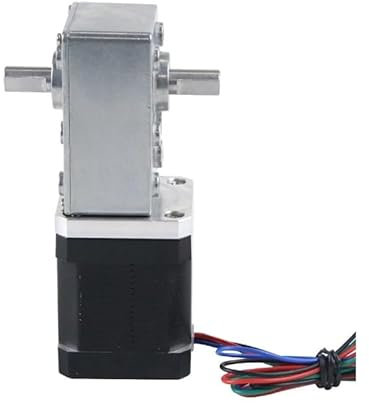 42mm Stepper electronic starter Extruder Gear Nema17 Stepper electronic starter Ratio 505,670,Dual Shaft Worm Gearbox for CNC milling machine(Gearbox Ratio 17)