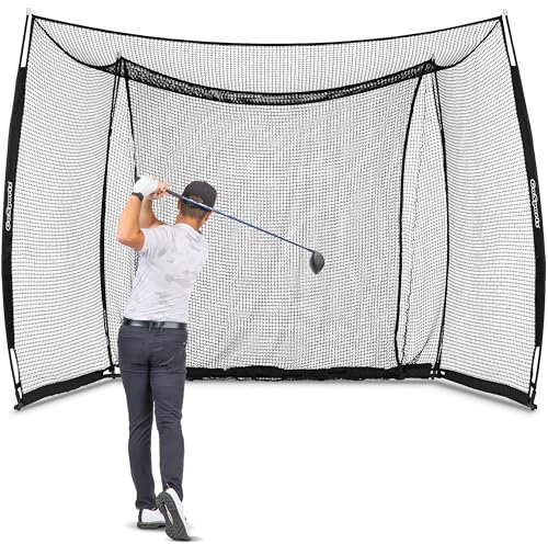 GoSports Range Cage 10 x 8 ft Golf Practice Hitting Net - Classic Net