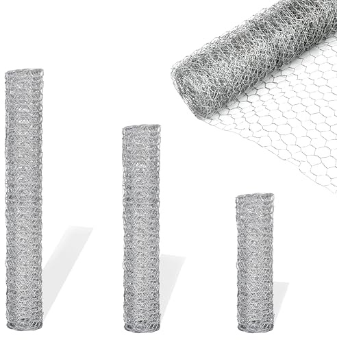Garden Universe Chicken Wire Galvanised W 90cm x L 25m Hole Size 25mm (1) Fence Aviary Rabbit Chicken W03-8.