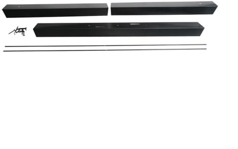 Fauhapyway Kit de tringle à rideau de cheminée en métal - Quincaillerie de montage en maille - 76,2 à 122 cm de large - Décoration d'intérieur