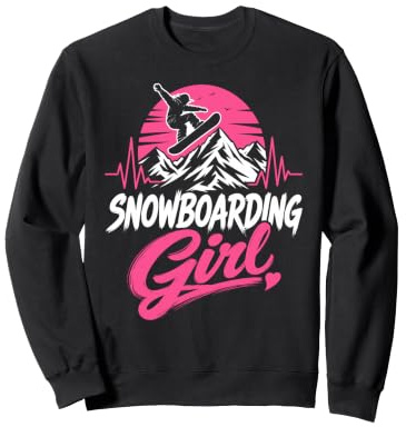 Snowboarder SNOWBOARDING GIRL Girls Children Snowboard Sweatshirt