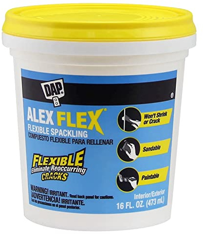 DAP Alex Flex Flexible Spackling, White, 16 Oz (7079818742)