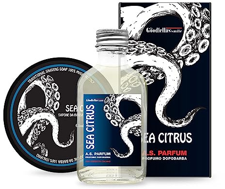 THE GOODFELLAS' SMILE Seacitrus DUO SET. Shaving Soap and Aftershave Set, 500 g