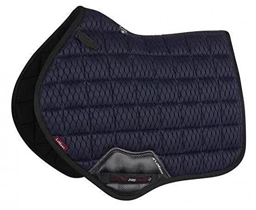 LeMieux Carbon Mesh Air Close Contact Square Navy Sattelauflage, L