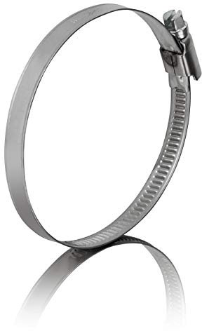 GARSIDURO® Schlauchschellen Edelstahl | 80-100mm [2 Stück] | Profi W4 Schlauchklemme | Schlauchschelle geeignet für den Wäschetrockner oder als Abluftschlauch Schellen & Pool Schlauchschellen