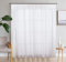 SIMPVALE 2 Paneles Cortinas Visillos de Gasa con Ganchos de riel para Dormitorio Habitación Sala de Estar Balcón, Blanco, 140x260cm